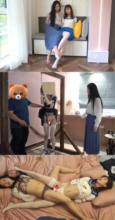 一主二奴 学生小月与音乐老师共侍一主 下集 成为老师奴下奴的小月 双人吊缚 同时强制 性感女仆服伺 钢枷紧锁 木箱锁头 被主人与老师同时鞭打 同时溜双母狗等等 一主二奴 学生小月与音乐老师共侍一主 下集 成为老师奴下奴的小月 双人吊缚 同时强制 女仆服伺 钢枷紧锁 被主人与老师同时鞭打 同时溜双母狗等等<br>小月成了老师的奴下奴 与老师一起服伺主人与被主人调教 被主人一起吊缚鞭打 强制 性感女仆装 钢枷紧锁服伺主人的日常生活 刑具箱子锁头剥夺视觉 被主人与老师同时鞭打 同时溜双母狗等等<br>夜未央工作室 欢迎定拍 诚邀绳模小姐姐合作：QQ 3295833913