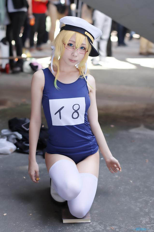 舰c 伊-8cos [泳衣,COSPLAY,日本美女,白丝]