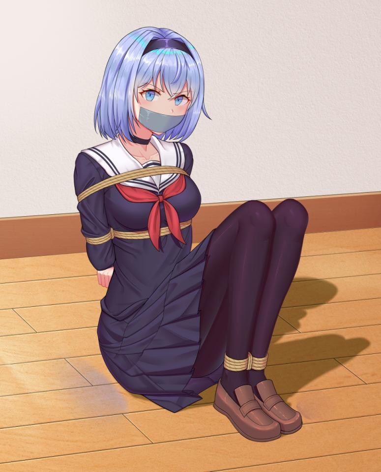 动漫捆绑0 [Pantyhose,Sailor suit,Japanese Anime,Crotch rope tie]