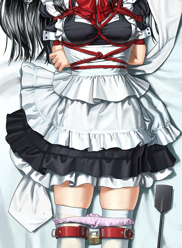 动漫女仆装+水手服+学生制服捆绑拘束 [职业（女仆）,胸缚,白丝]