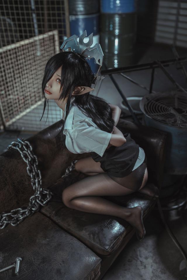 [蠢沫沫] 黑兽 黑暗精灵女王 制服 - https://miaomwu.com/6602.html [丝袜,中国女孩]