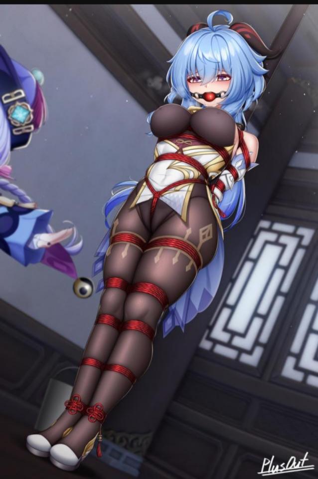 原神 - https://www.dlsite.com/maniax/work/=/product_id/RJ129752.html [Breast bondage,Ganyu,Fischl,Ke Qing,Kamisato Ayaka,Ningguang,Paimon]