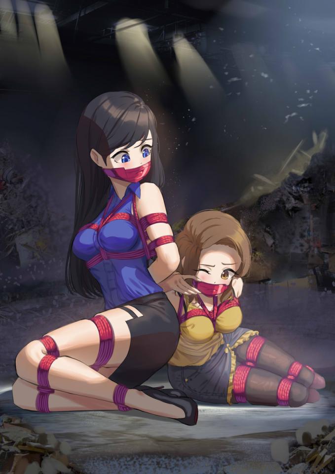 很多女生105 - 非常好看的 [Boxtie,Gag,Breast bondage,Japanese Anime,Bound arms behind]