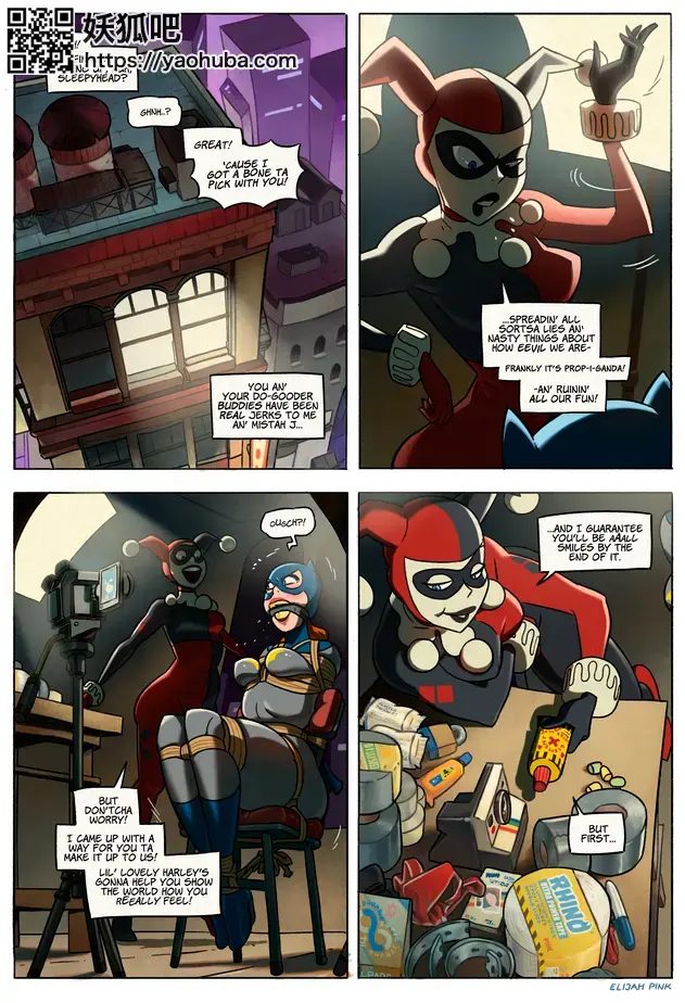  Batgirl trapped by Harley Quinn - https://www.boundhub.com/albums/24764/batgirl-in-bondage/ [欧美佳丽]