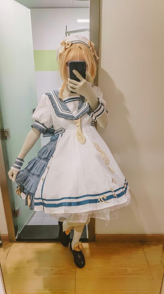 【小樱】打歌服Lolita紧缚 - 伪kigurumi，等头壳ing [COSPLAY,白丝,小樱,ACG（魔法少女）,短袜]