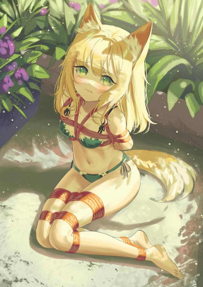 Podenco&Mint (Arknight) - Author: Cailin020  Purchased from https://www.patreon.com/cailin020 [泳衣,胸缚,波登可]