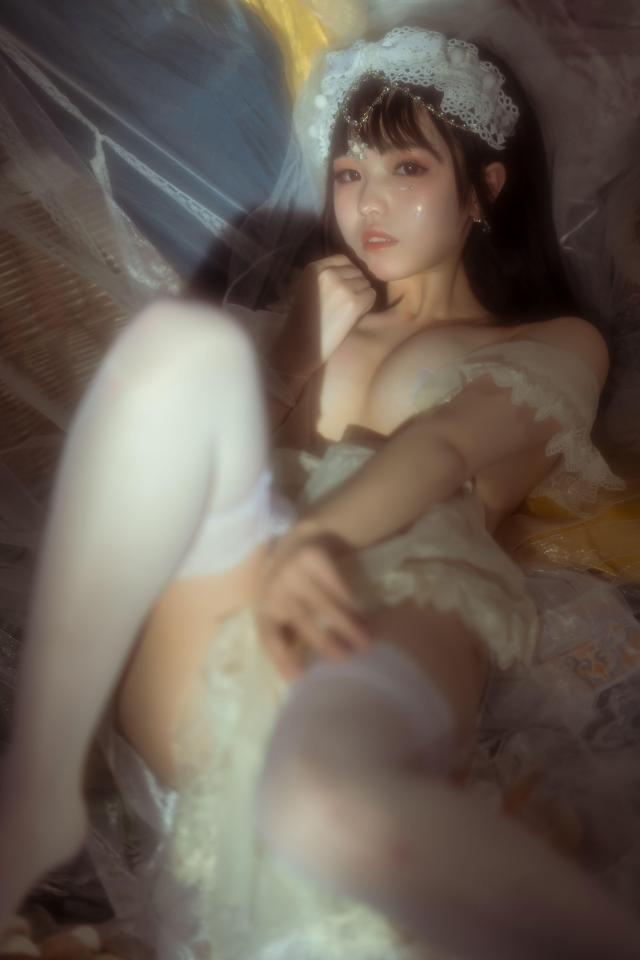 白丝婚纱 50 [礼服（婚纱）,日本美女,白丝]