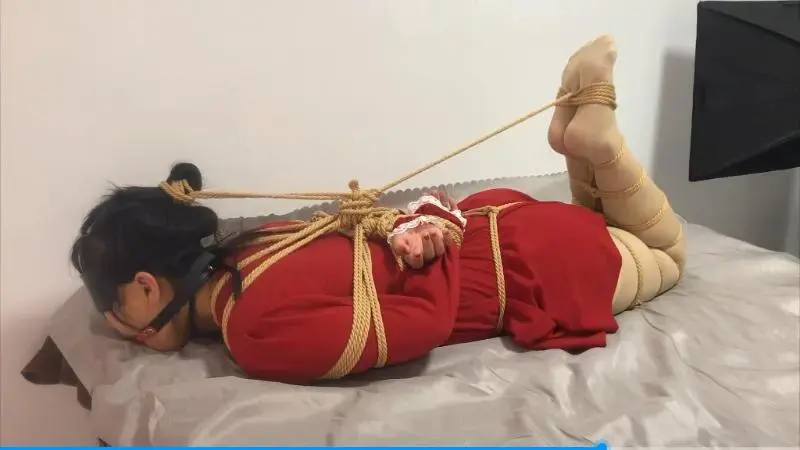 直腿缚、折腿缚、后手缚、丝袜、口球 - 直腿缚、折腿缚、后手缚、丝袜、口球 [丝袜,驷马（俯卧）,堵嘴,胸缚,肉丝,股绳,后手缚（低混乱值）,口球]