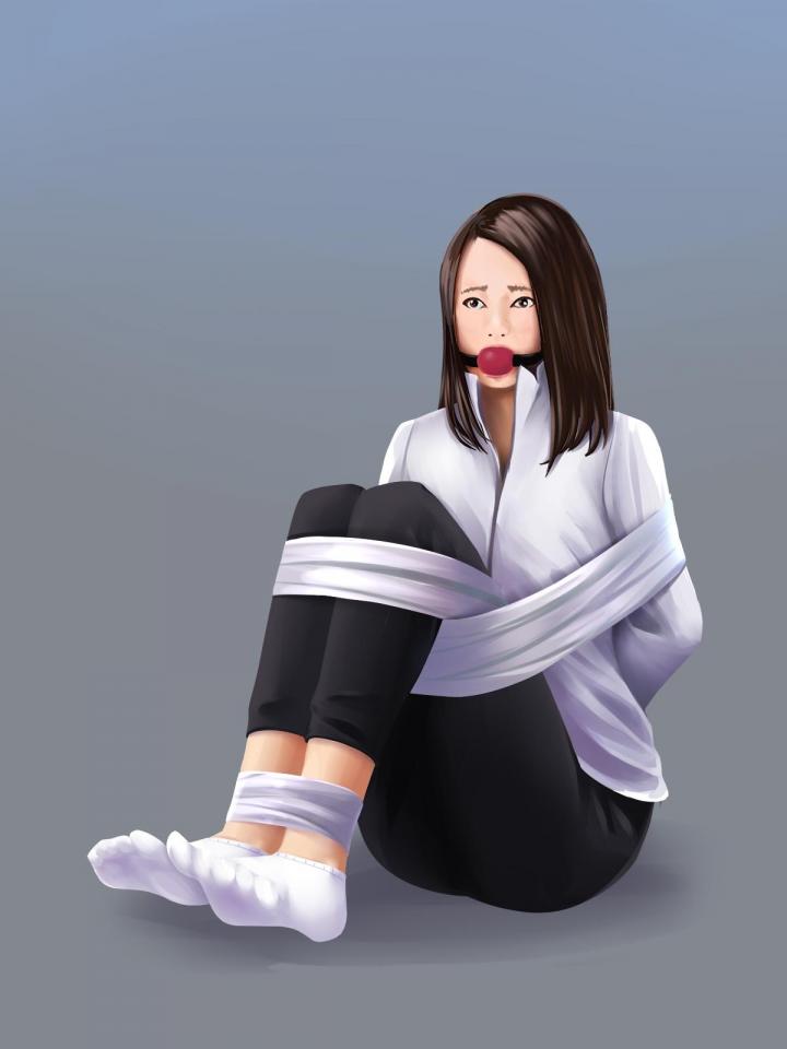 欧美白袜美女捆绑 - 搬运自deviantart [胶带]