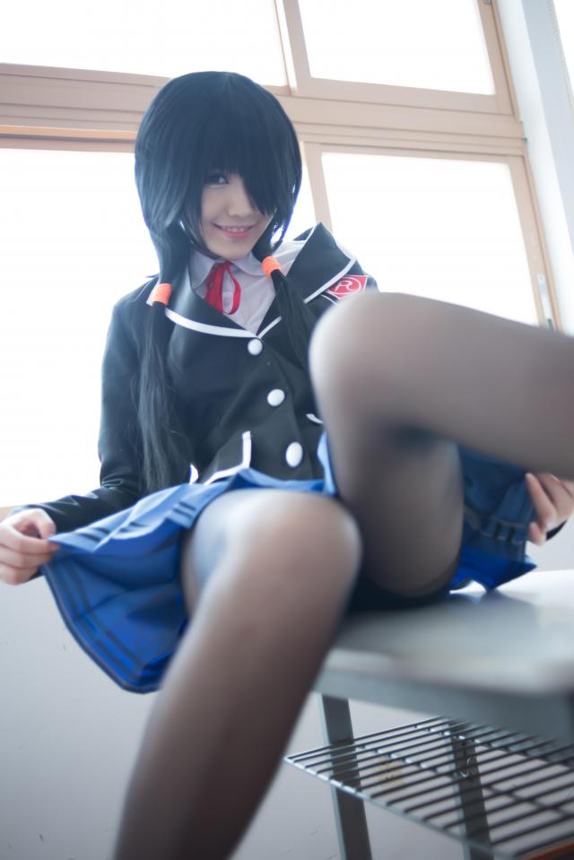 小戈Keki Cosplay正片 时崎狂三 校服 [丝袜,COSPLAY,时崎狂三]