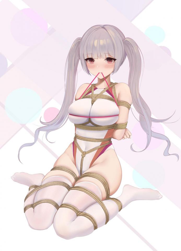 金币 [Boxtie,Japanese sports suit,Gag,Japanese Female,frogtie,White Pantyhose,Stockings,Crotch rope tie,Bound arms behind]