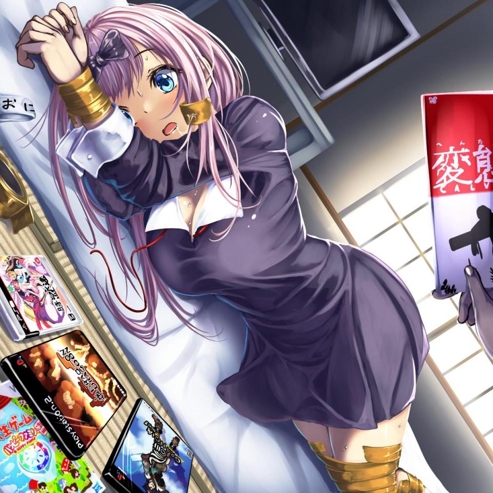 P站动漫捆绑图搬运 - 作者：モニカノ [日本动漫,胶带,藤原千花]