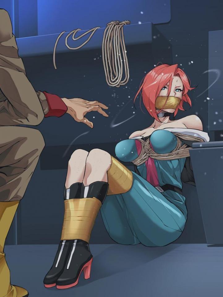 [Japanese Anime,tape bondage]