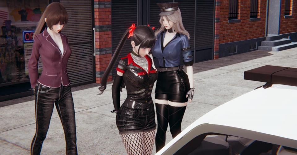 交通意外 - 闯红灯意外发生交通事故 [Cop costume,Handcuff,frogtie,Anklet,3D CG,Jean,Shorts]