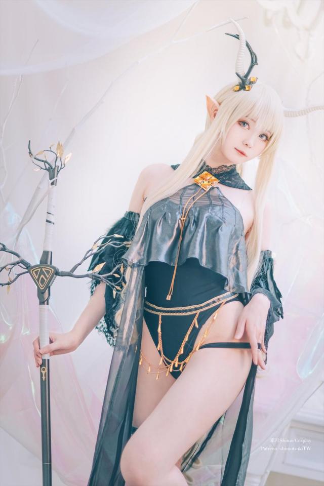 霜月shimo明日方舟闪灵 [泳衣,COSPLAY,闪灵]
