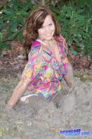 help-me Girl stuck in mud 