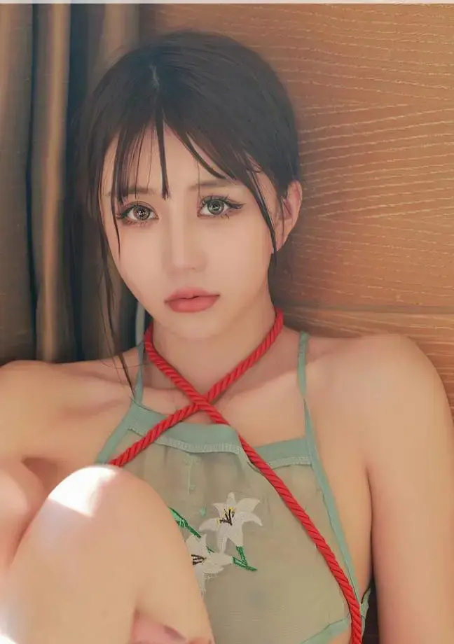 2022.10.08 NO.5679 tina_甜仔 香格里拉旅拍 - 红绳情趣捆绑 [中国女孩,肚兜]