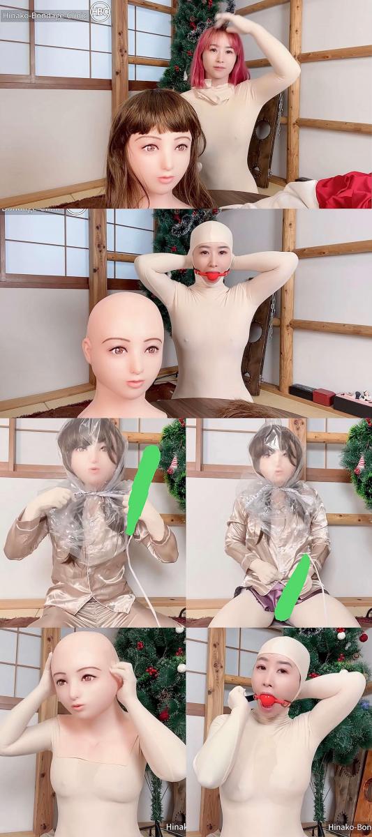 シリコン美少女マスクの1日 雏奈子在犯了恋物骚瘾，要做kig 硅胶头套居家挑战。<br>于是她穿好kig，带了口球，戴上硅胶面具，装模作样的看书敲电脑运动。<br>然而搞着搞着就不正经了，头上套上塑料袋搞起了狠活，再拿出嗡嗡棒强高助兴，别提多快乐了。