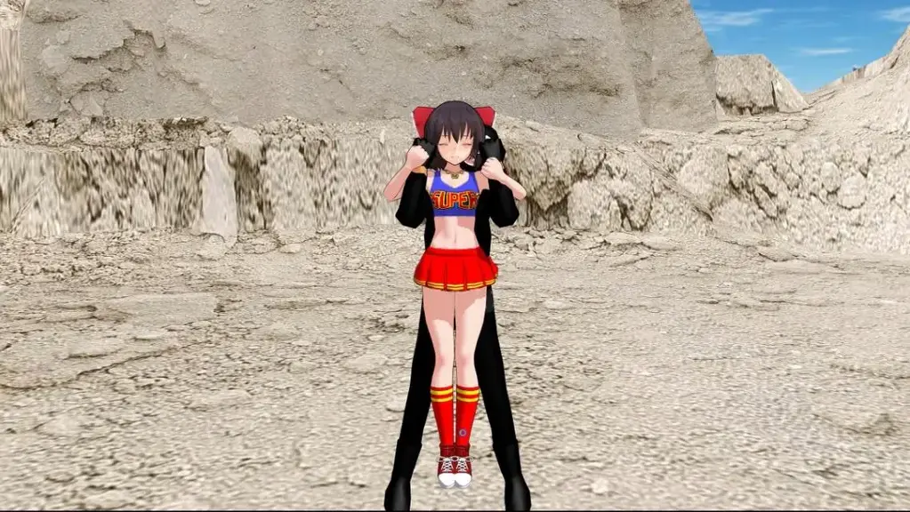 3D作品转载（2） - p站用户：model test [职业（拉拉队长）,3D画,电击]