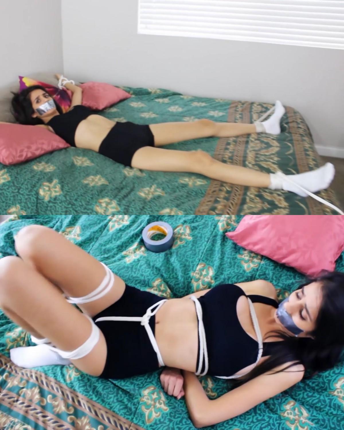 FetiSale - Video Elsa del Rey gets tied up and gagged by a bondage device  created in GagMeInc (PART 3 of 3)