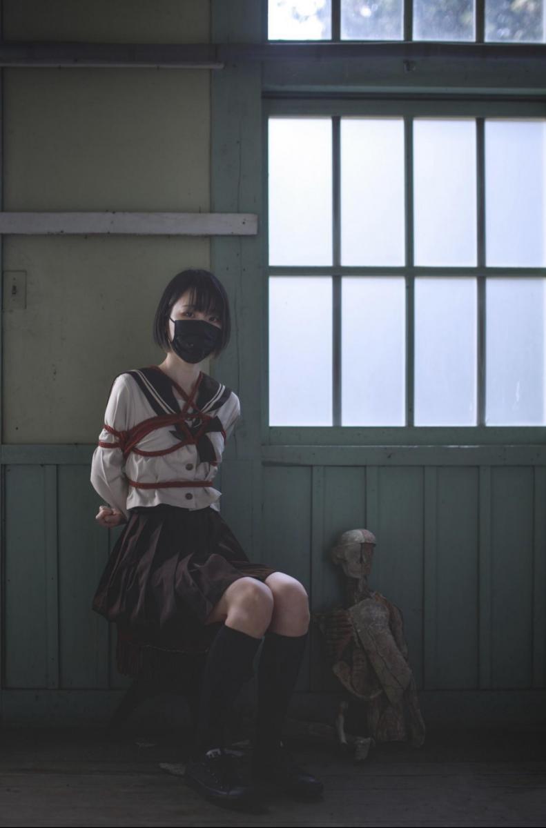 精品捆绑图 361 - 五花八门的捆绑图 [日式反绑,日本美女,口罩,椅子拘束（绳子）,JK]