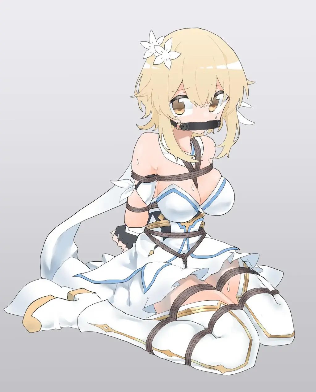  [Boxtie,Gag,Breast bondage,Bound arms behind,Lumine]