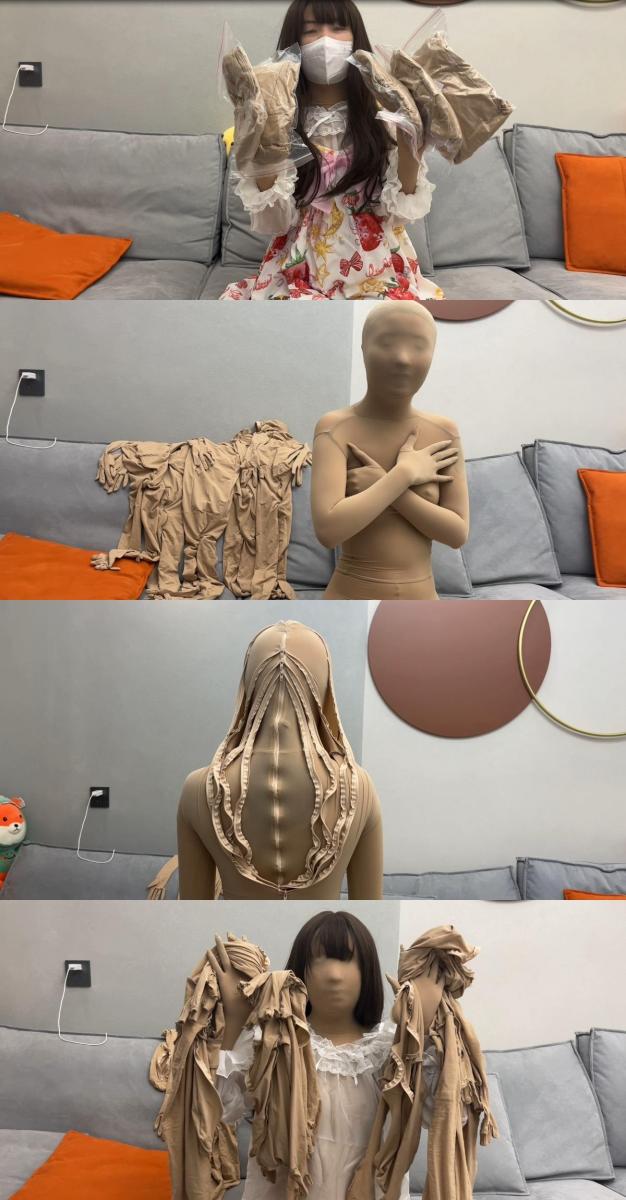 【FXX-ZENTAI】多层Zentai，从超薄到最后六层包裹，五官崩得失去直觉，说话呼吸都困难。 从一层超薄Zentai开始一层一层的天鹅绒Zentai包裹，每一层都是艰难的挑战，从失去触觉到后面直接视线完全黑暗<br>到第三层就要辅助穿了，到第六层几乎失去任何感官，一片漆黑，脸崩得失去直觉，再到后面挑战不要辅助自己一层一层脱下来<br>这段时间可能会陆陆续续发布一些之前的Zentai库存<br>因为是真空穿的。所以为了防和谐弄了压缩包，解压吗是：rose