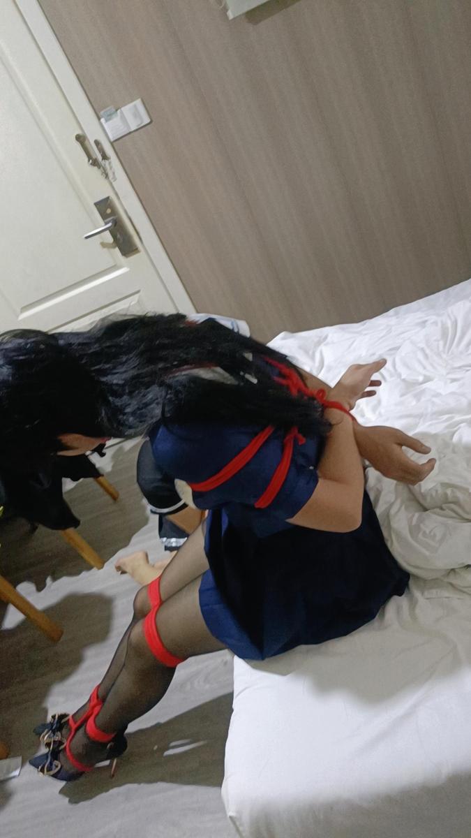 约绑的一个小m - #伪娘 #黑丝 #大长腿 #高跟 #驷马