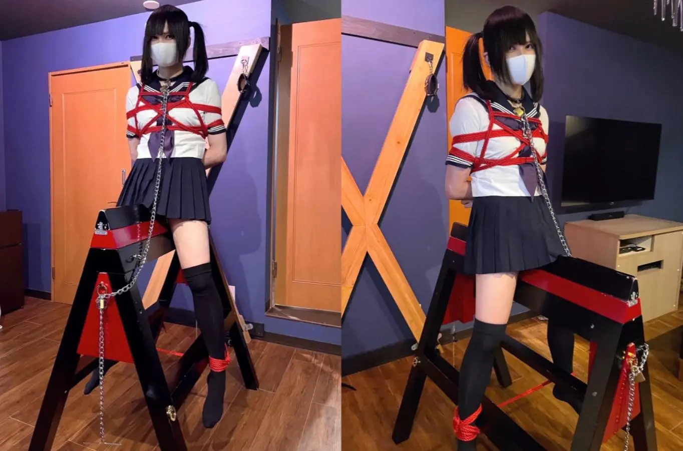 FetiSale - Video 【Full Version動画】三角木馬と緊縛