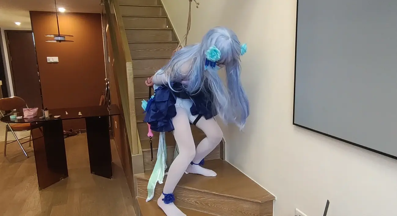 FetiSale - Video [cosplay]公孙离花间舞cos 白丝短裙后手捆绑加蒙眼郊狼刺激+高强度持续鞭打调教