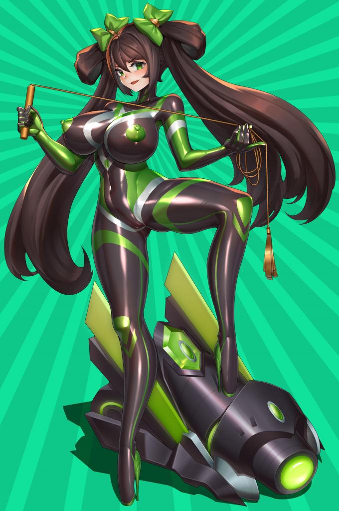 (Honor Of Kings)Lady Sun in plastic(Hi-Res) -  画师：NIUR 王者荣耀乳胶女王孙尚香，包含芭蕾高跟，马蹄高跟，镣铐，贞操带等超多差分 。
 [国产动漫,游戏,恋足,贞操带,包裹,大腿铐,颈手枷（固定支架）,乳胶]