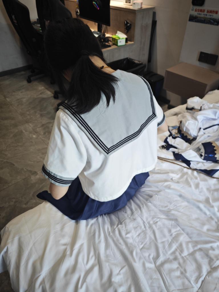 jk日式驷马与芭芭拉cos服直臂 - 给妹子买的芭芭拉cos服（jk是妹子自带的），在妹子试衣服的时候顺便狠狠的过了一次手瘾，因为用的是静电胶带假发粘不住，所以就没给妹子带假发了，非专业摄影师与绳师，各方面技术有限请各位大佬勿喷 [COSPLAY,白丝,中国女孩,JK,芭芭拉]