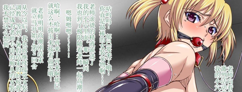 【中文】女装強○調教ボンデージ少年 - 作者 road map/新道一
前三张为预览，第四张开始为正常顺序