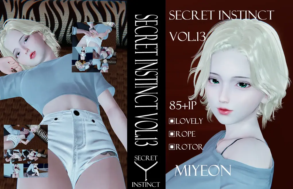 SECRET INSTINCT Vol.13 Miyeon,s secret [3D CG,Bound arms behind,Pocket Vibrator, incontinence,Socks,Shorts,shirt]