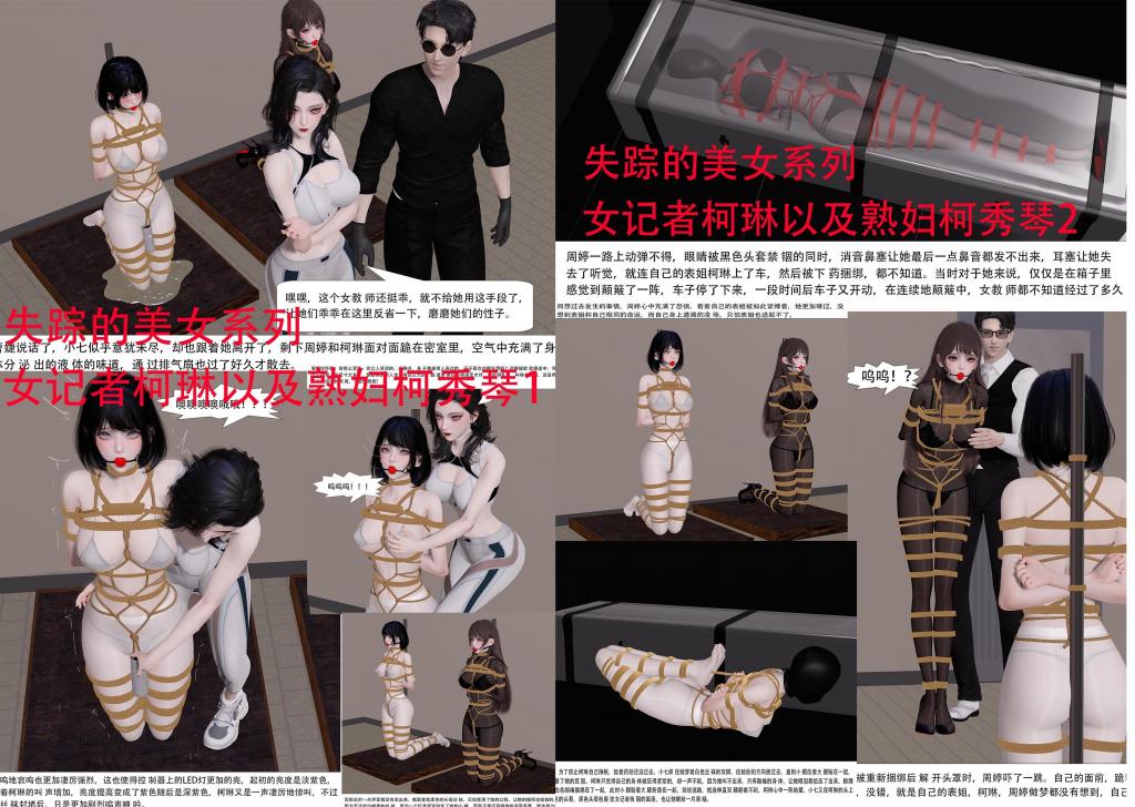 失踪的美女系列 女记者柯琳以及熟妇柯秀琴合集1