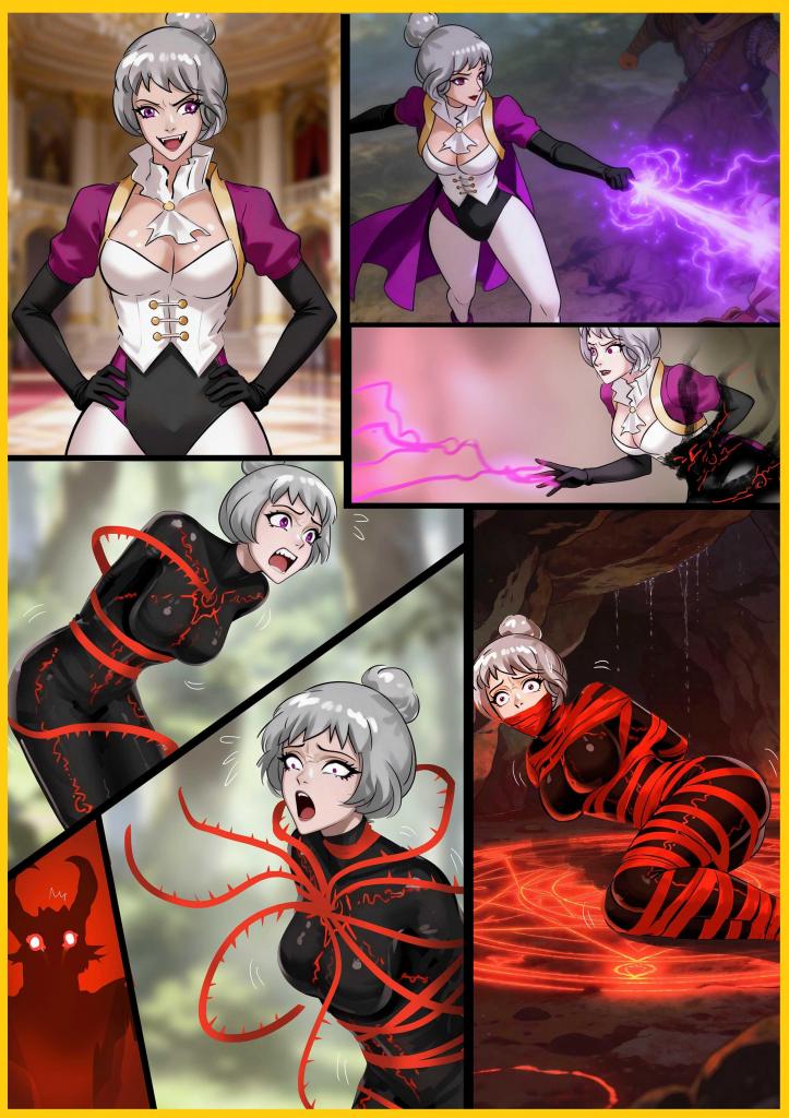 king的彩色漫画《银发伯爵的末日》 超高傲的女伯爵 嚣张跋扈成为一方之恶  如今终于被制裁  只有永生忏悔  诅咒判永生，她的高傲，终成囚服 连一丝缝隙都无法撕开 - 边境之上，银发女伯爵手握军权与奥术魔法，是王族倚重的强权者，更是压榨百姓的恶魔。她的领地堆满财富，也埋满血泪，反抗者皆遭残酷镇压。直到一场精心策划的偷袭，一柄诅咒之刃刺穿她的傲慢，昔日高高在上的统治者，沦为被囚禁的囚徒，一场迟来的审判，正以最残忍的方式，清算她所有的恶行。 [百合女同]
