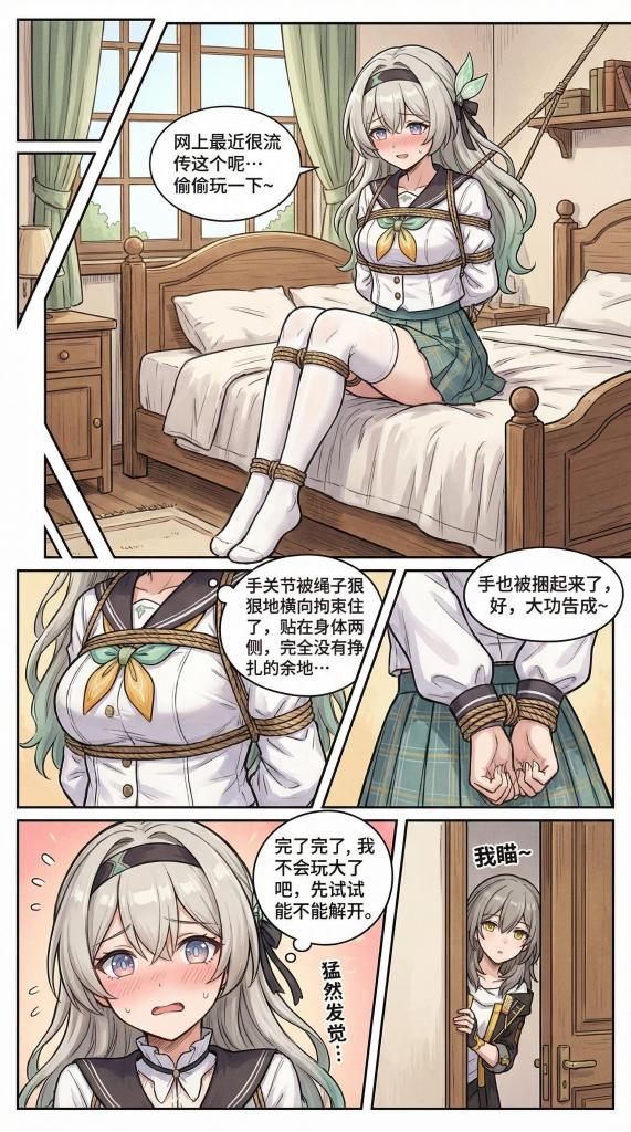 捆绑题材小剧场（原神胡桃、流萤、夏日口袋）