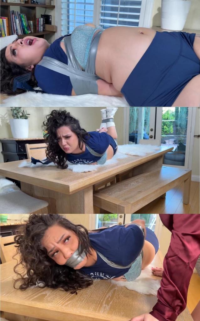 Camp Counselor: Bound and Nursed (HD MP4) Belle Amelie and Tilly McReese- Tape Gagged, Gag Talk, Cap TILLYTOWN<br><br>Camp Counselor: Bound and Nursed (HD MP4) Belle Amelie and Tilly McReese- Tape Gagged, Gag Talk, Captured, Struggling, Camp Counselor outfit<br><br>It was my first night watching the campers by myself, and it was already going terribly.<br>Adult campers shouldn’t be hard to keep track of, but somehow every single one of them had vanished. Either I’d completely lost control of the situation… or they were playing some elaborate game of hide and seek and forgot to tell me I was it. I checked cabins, hallways, and finally the game room, calling out, trying to sound confident even though my nerves were shot.<br>I never heard the intruder come up behind me.<br>One second I was searching, the next my eyes were covered and my heart jumped straight into my throat. When I could see again, I was strapped down on a table—ankles, thighs, arms, chest—all tightly bound with electrical tape. I struggled and called out, my voice echoing uselessly around the room.<br>That didn’t last long.<br>Apparently I was getting too loud, because the campers decided to silence me, wrapping electrical tape over my mouth to match the rest of the restraints. I could only squirm and breathe, helpless and overwhelmed, wondering how my first night had spiraled so far out of control.<br>Then she arrived.<br>The Camp Head Mistress.<br>Her presence made everything click into place. This wasn’t a mistake—this was a lesson. She made it clear she planned to punish me, break me in, and submit her new, overly confident counselor in a way I’d never forget. I hadn’t realized how badly I wanted her approval… or her… until that moment.<br>By the time her punishment began, I wasn’t complaining.<br>Especially not with my mouth full of her mouthwatering breasts.