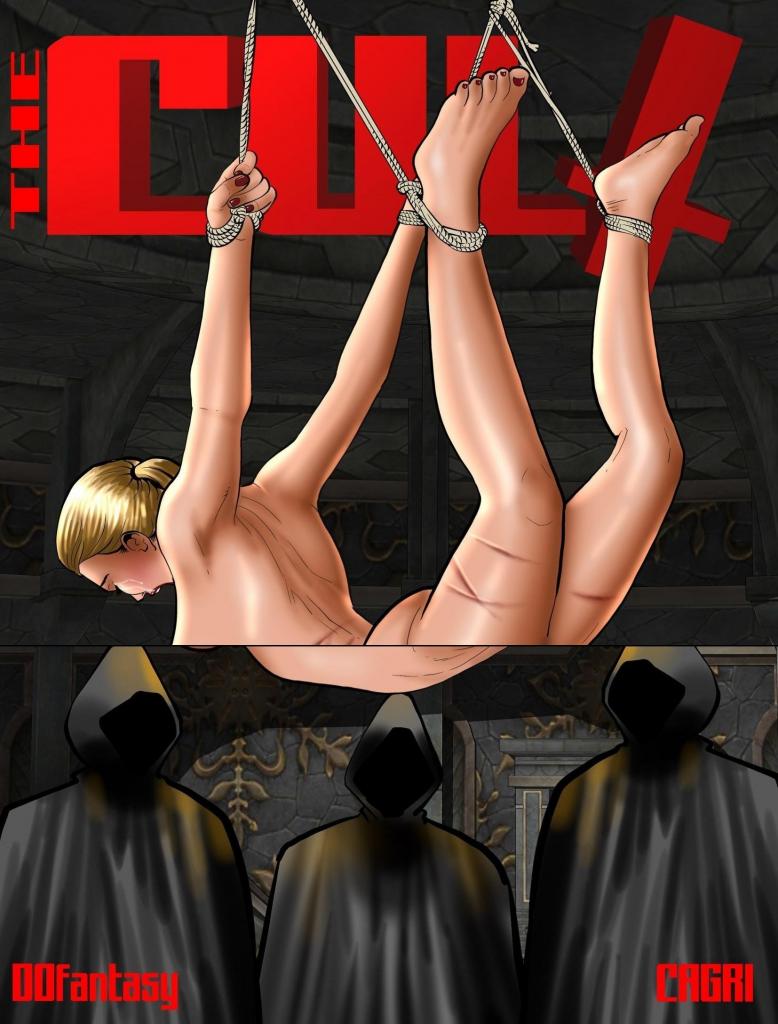【中文翻译】The Cult - (前3图为预览 the full collection begins with the 4th image)
Çağri 
夏洛特是一位来自纽约的惊艳金发美女，她急于找到工作来养家糊口。当一位富有的英国男子向她提供一份私人秘书的工作，在他位于苏格兰荒野偏远庄园时，这似乎是梦想成真。然而，出租车司机诡异的警告本该让她三思而后行。到达后，夏洛特感觉到不对劲，因为她的雇主沃森先生，甚至那个奇怪的女仆，都以令人不安的方式注视着她。但当她意识到真相时，她已经被捆绑并赤裸地放在石板上，准备作为献祭给恶魔“Decarabia”。她的折磨和羞辱对这个恶魔的降临至关重要，而夏洛特的尖叫将标志着一个超越她最可