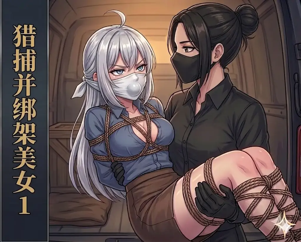猎捕并绑架美女1 - 这个故事讲述的是一个女绑匪四处游荡，寻找美丽的女性进行绑架。