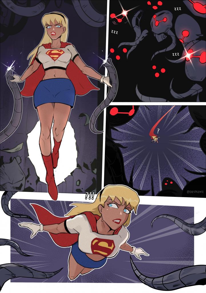 Commission:Nicole (ZZZ) + Commission:Supergirl Captured Comic + Rogue Savage South (Marvel Rivals) + Lady Loki Punishment (+ textless version) - 作者 Deckenz 前三张预览 第四张开始为正常顺序
