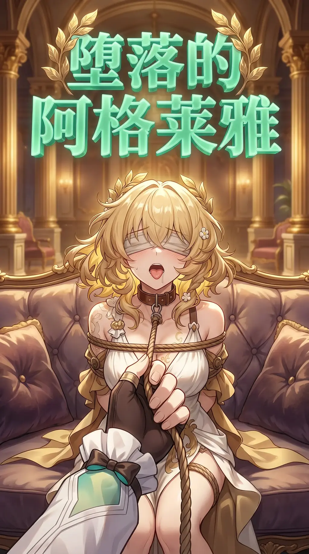 堕落的阿格莱雅 - 星穹铁道同人漫画，前三张预览图，出场人物:阿格莱雅，流萤。包含(差分，比基尼，拘束，捆绑，tj，调教，舔脚，驷马)，大家有什么好玩的剧情可以评论私信，感谢各位