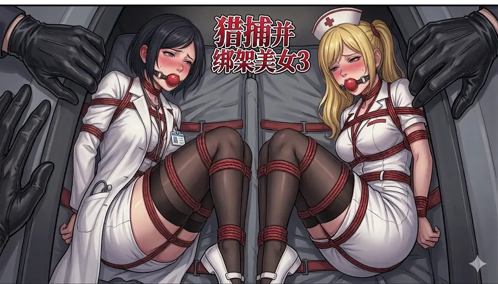 [中文] 猎捕并绑架美女3 (第一部分) - 一群专门绑架漂亮女孩的女绑匪的故事已经进入第三部分，这次她们的目标是诊所里的一名女医生。