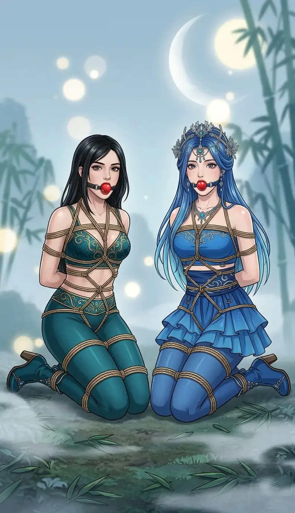 侠女寻师遇缚记 - 长篇还在做，就是得暂停一下想想后续了，新做的一个小故事，是我曾经想写的一个长篇，开了个头就不管了，把这个开头做出来了，大家可以看一下，要是有人看的话也可以往后多做点儿。开头故事分为上下两部分，这是上部分，20张剧情图，剩下的是我做的封面图