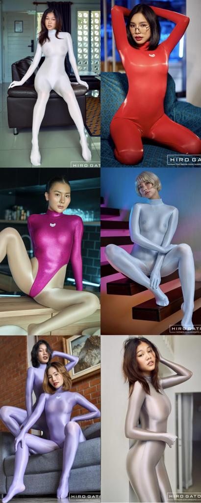 HiroGato系列——精美图包——合集 4 - 这个系列的视频我很早就在更了，图片一直没发。
但是架不住一堆兄弟从早就私信，说要图拿来收藏，今天就一步安排到位。
毕竟谁能抗住这顶级质感的 zentai+连体衣+舍宾光泽袜 的诱惑呢？
还有这些顶到没边的小模特们，要么是小身材顶呱呱，要么是整容榨精脸骚歪歪。
我直接把官网的付费会员图，挨张原图保存了下来，再进行了顺序整理，确实是耗时又耗力。
2钻走了吧，1钻是对品质的尊重，另外1钻就当是我的劳动力了。
这套东西堪称宝藏了，不管是收藏，还是拿来撸，还是拿来当壁纸，都是很nice的。
感谢大家支持啦！！！！！！