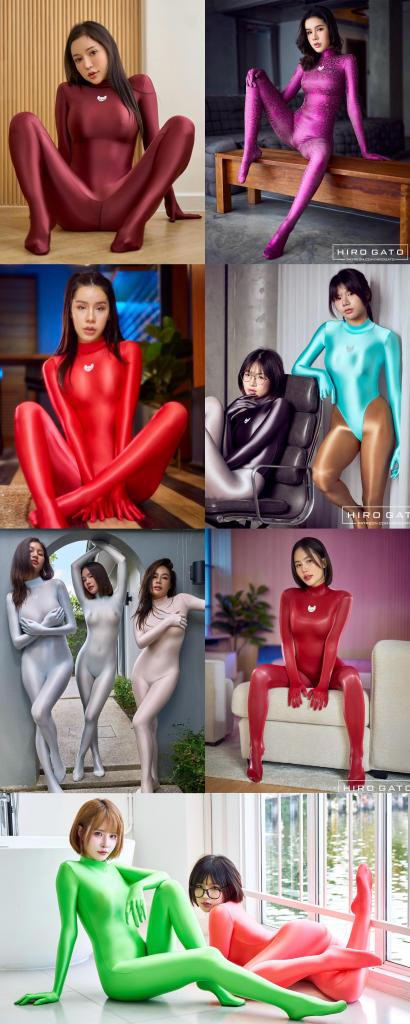 HiroGato系列——精美图包——合集 11 - 这个系列的视频我很早就在更了，图片一直没发。
但是架不住一堆兄弟从早就私信，说要图拿来收藏，今天就一步安排到位。
毕竟谁能抗住这顶级质感的 zentai+连体衣+舍宾光泽袜 的诱惑呢？
还有这些顶到没边的小模特们，要么是小身材顶呱呱，要么是整容榨精脸骚歪歪。
我直接把官网的付费会员图，挨张原图保存了下来，再进行了顺序整理，确实是耗时又耗力。
2钻走了吧，1钻是对品质的尊重，另外1钻就当是我的劳动力了。
这套东西堪称宝藏了，不管是收藏，还是拿来撸，还是拿来当壁纸，都是很nice的。
感谢大家支持啦！！！！！！