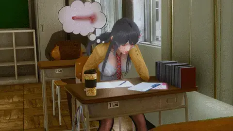 【图片字幕】麻衣学姐穿上秒潮神器后 忍住高潮冲动带领同学们朗读课文 买到劣质性爱产品被狠狠控制住 演示如何穿戴自慰装置 然后脱不下来的过程 贞操带 机械姦 自慰 调教 羞耻 露出 - 作品无漏，游戏画面，请勿模仿
视频已更

麻衣学姐昨晚被老师彻夜折腾，今天被迫穿上塞满跳蛋和吸阴器的情趣内裤。爱穴与菊穴都被大功率玩具填满，随时漏出酥麻电流。
上课时她困倦难耐，却被老师点名上讲台朗读课文。她双腿发软地走上去，咬紧嘴唇，一声不吭地低头看书。
老师按下遥控器，玩具瞬间强烈震动吸吮。麻衣学姐身体猛地一颤，乳房迅速胀大，乳汁渗湿白衬衫，黑丝大腿间爱液不断滴落。她死死抓住课本，肩膀微微发抖，脸颊通红，却始终紧闭双唇，没有发出任何声音。
课文一页页翻过，她的下身却已湿成一片。她腿软得几乎跌倒，逃出教室时，身后留下一串晶莹水痕。
走廊里，她靠墙滑坐，身体仍在高潮余韵中轻轻抽搐