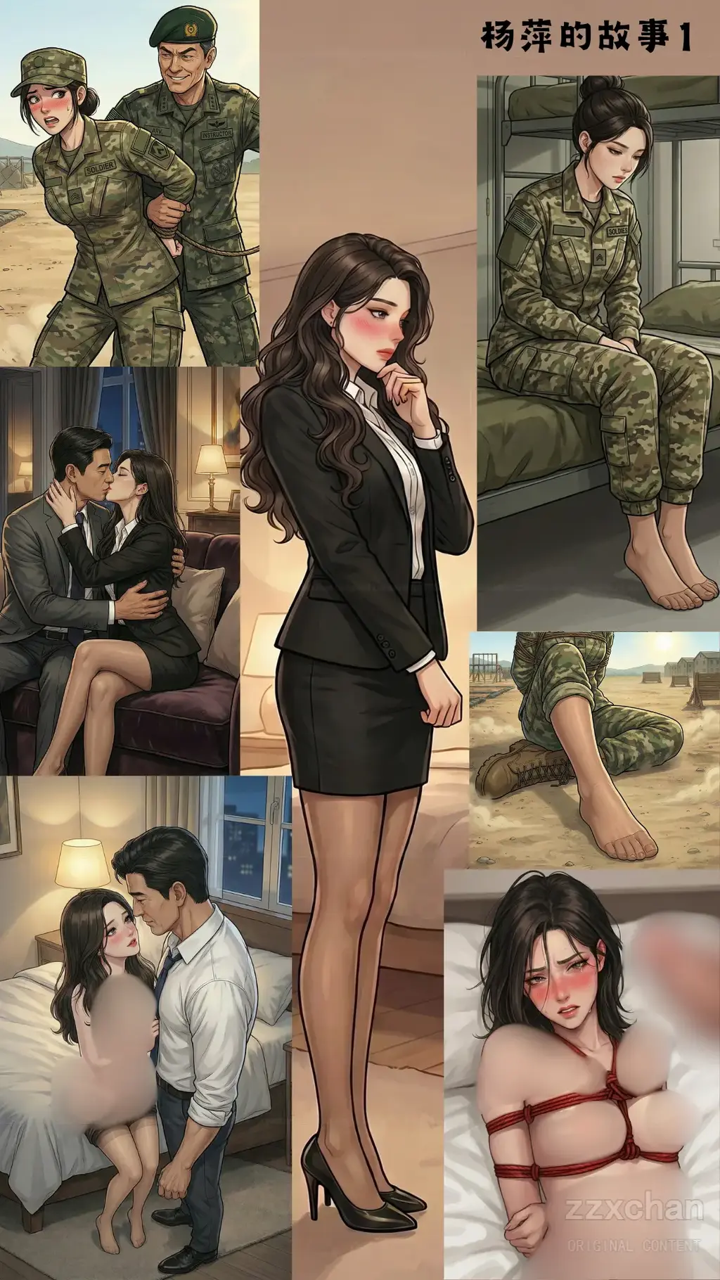 【剧情漫画】杨萍的故事1 - 讲述女兵杨萍的故事，这一部分主要讲她爱上教官的故事，后续的故事已经构思好，还在创作。希望大家能够多多支持！