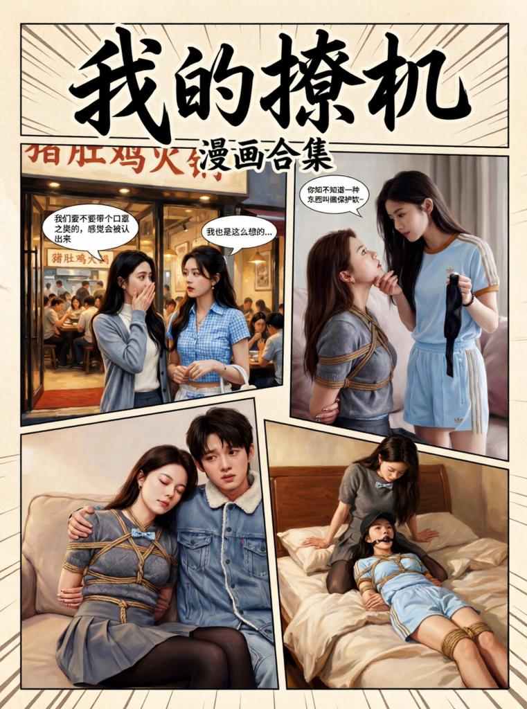 漫画《我的撩机》 - 这次的插画加入了不同的故事线和场景，希望大家喜欢