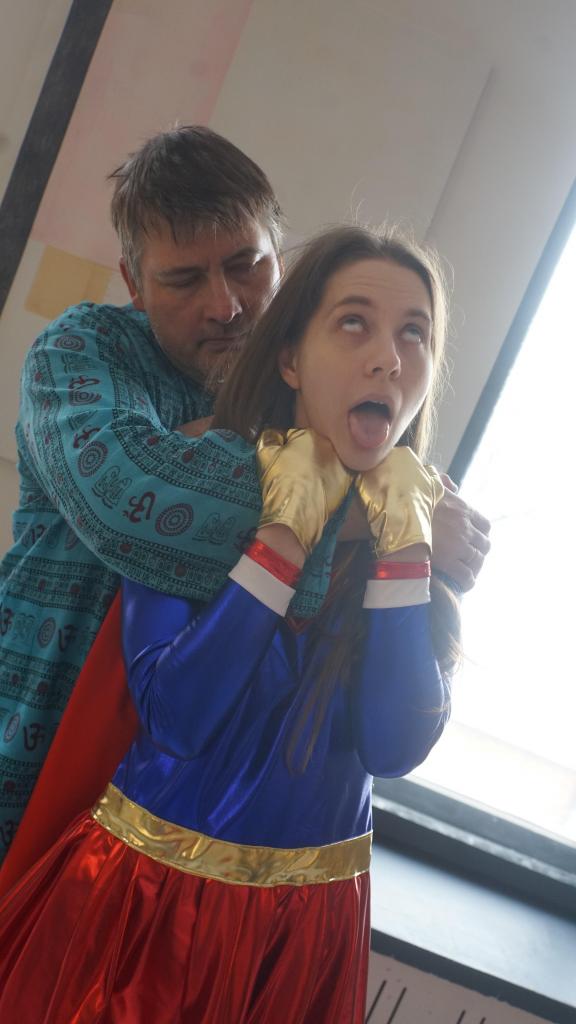 StarLine Defeated By Her Enemy 1 - Superheroine StarLine defeated by her enemy. 